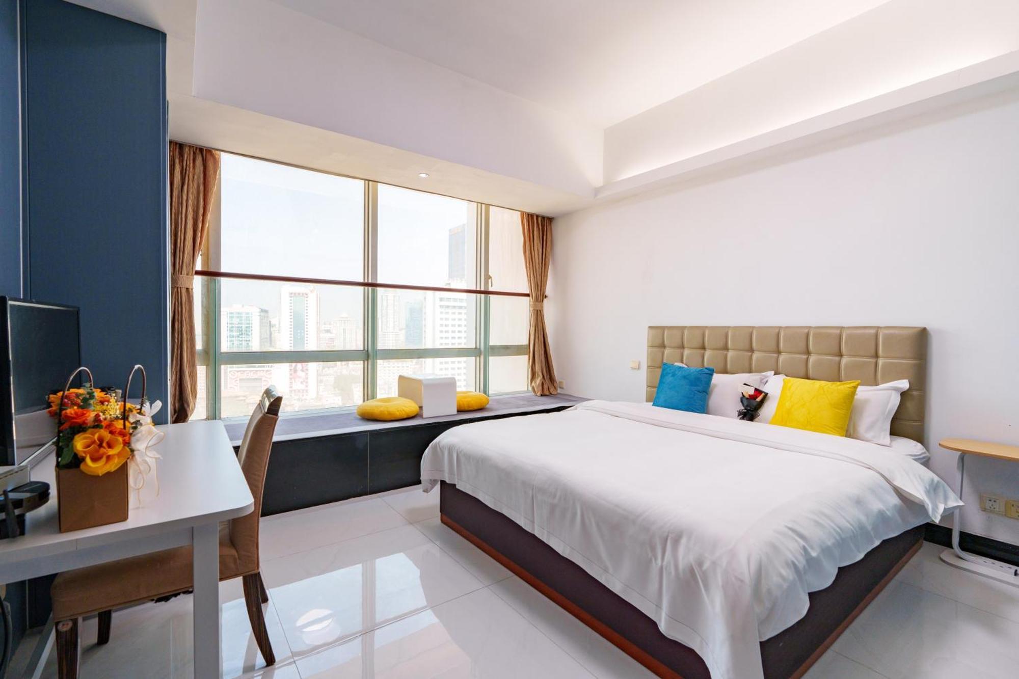 Sunny International Apartment From Beijing Road Cantón Exterior foto